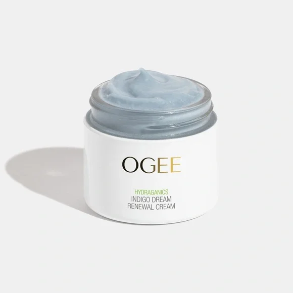 OGEE Indigo Dream Renewal Cream — White & Gold Jar - Picture 1 of 8